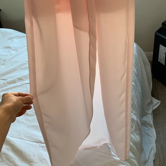 Charles Henry Pink Sheer Maxi dress - Picture 3 of 7